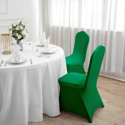 Vista 79 de Funda de elastano para silla, 12 unidades, fundas para silla, fundas para sillas de sala de estar, funda extraíble lavable y elástica para silla