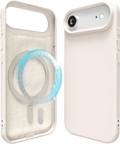 Vista 139 de oakxco Funda de silicona para iPhone 12 Pro Max, magnética, compatible con carga inalámbrica Magsafe, cubierta protectora de goma suave y delgada
