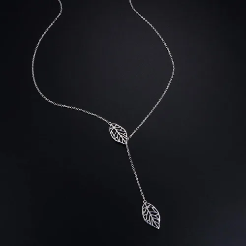 Vista 4 de Collar largo de plata de ley Larait Bar Y Lariat de cadena larga ajustable collar de regalo para ella, 30 pulgadas