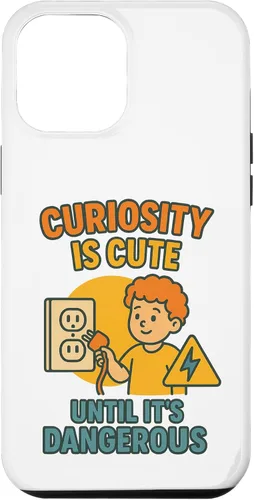Vista 26 de Curiousity is Cute Workplace & Home Safety Awareness Gift Case for iPhone 16