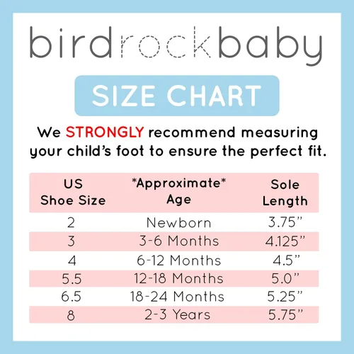 Vista 4 de BirdRock Baby - Mocasines sin bordes de piel auténtica, para niños y niñas, recién nacidos, bebés, infantes