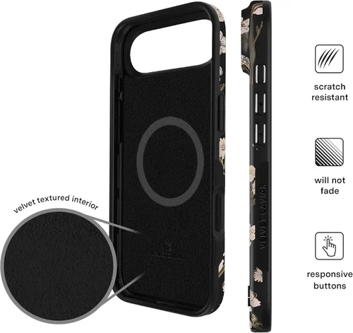 Vista 1217 de VELVET CAVIAR Funda para iPhone 15, compatible con MagSafe, probada contra caídas de 10 pies, fundas protectoras de diseño, leopardo color rosa
