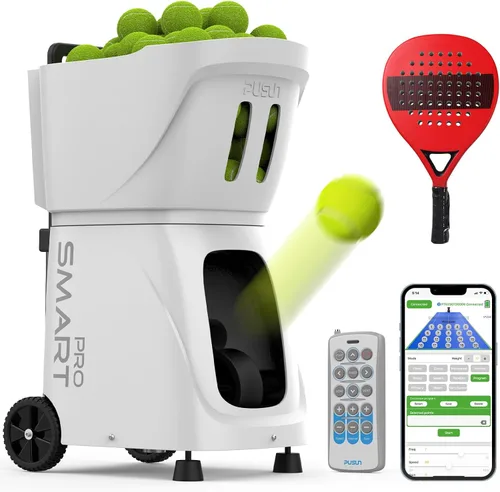 Vista 8 de Padel-Smart PRO-Professional Padel Ball Machine with Internal Spin Technology - Smart App Control - 100+ Ball Capacity - 4-6 Hour