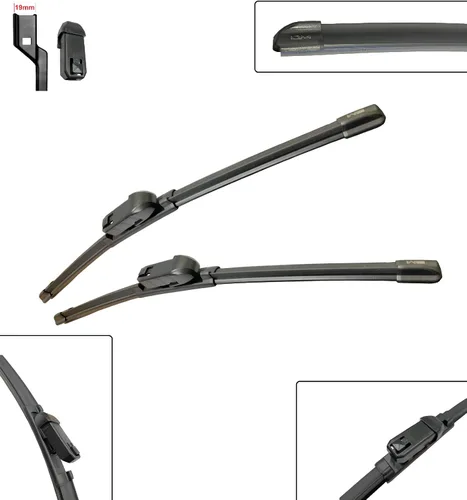 Vista 3 de Limpiaparabrisas delantero para Chevy Cruze 2016-2019 de 28 pulgadas y 24 pulgadas, calidad prémium para todas las estaciones