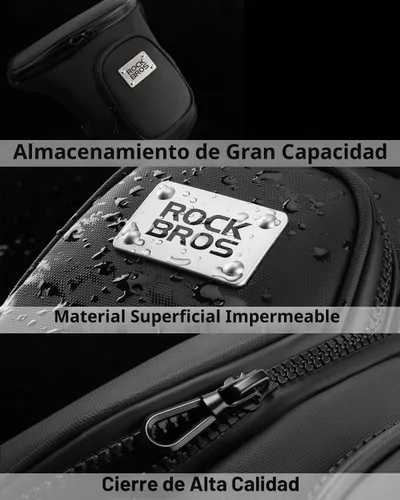 Vista 4 de ROCKBROS Riñonera táctica impermeable para motocicleta al aire libre