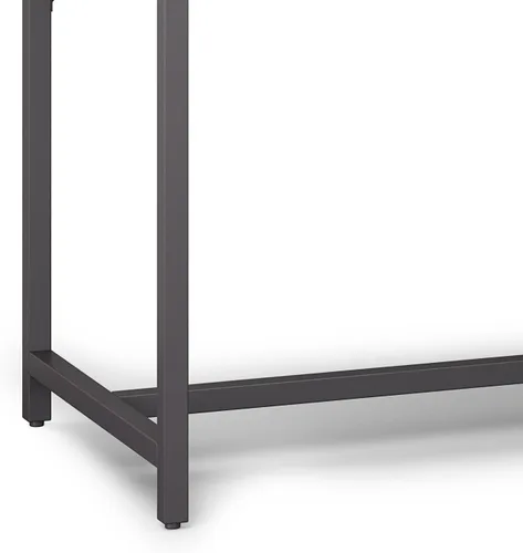 Vista 8 de SIMPLIHOME Escritorio de madera maciza Banting de 72 pulgadas de ancho en Distressed Grey