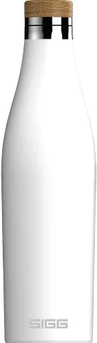 Vista 17 de SIGG - Botella de agua aislada - Meridian Black - A prueba de fugas y extra delgada - Sin BPA - Sin plástico - Acero inoxidable 18/8 - Doble pared