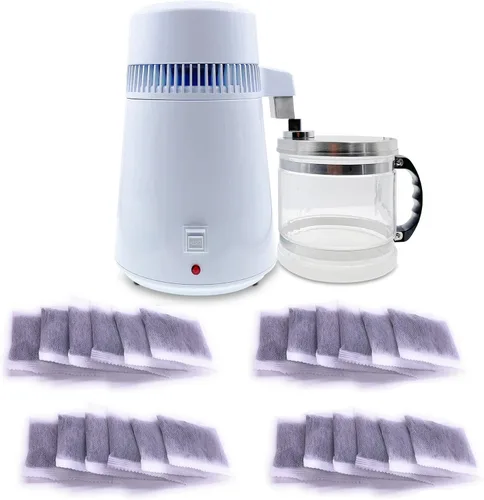 Vista 4 de Xcivi Filtros destiladores de carbón activado de repuesto compatibles con Megahome y otros destiladores de agua de encimera (24)