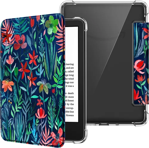 Vista 15 de Fintie - Funda delgada de TPU para Kindle de 6 pulgadas de 11.ª generación 2024/2022, color verde agave Ultra Clear Transparent Soft TPU Back