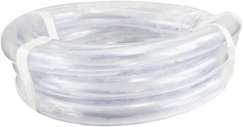 Vista 2 de Manguera de vinilo resistente a químicos y rayos UV, tubería de PVC resistente, flexible, transparente y baja presión., Transparente
