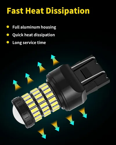 Vista 5 de Xenon White T20 7443 7444 7440 Bombillas LED con proyector de retroceso de luces compatibles con Honda 2001 2002 2003 2004 2005 2006 2007 2008 2009