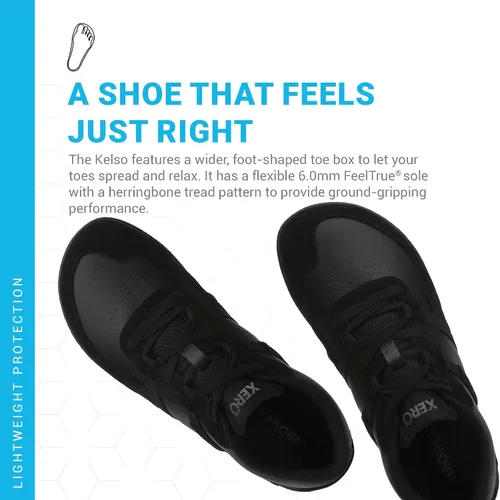 Vista 3 de Xero Shoes Kelso Shoes for Women Tennis, Walking, Work & Nursing Women's Shoes Barefoot Feel, Zero Drop Heel, Wide Toe Box, Casual Minimalist