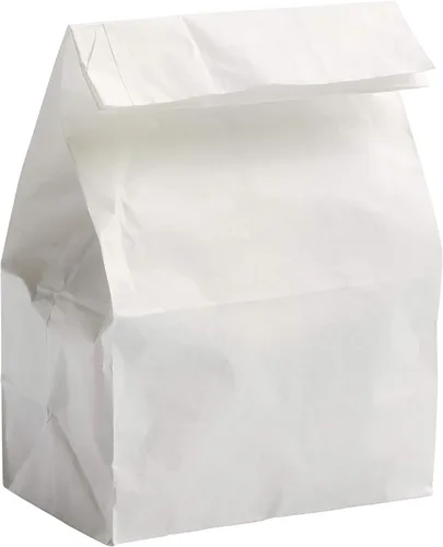 Vista 6 de Perfect Stix Bolsas de papel blanco kraft de 4 libras, paquete de 125 unidades (bolsa blanca de kraft 4-125)