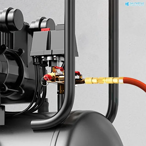 Vista 7 de Válvula de control universal del interruptor de presión del compresor de aire (90-120 PSI, 110V-240V) con regulador de 0-180 PSI y válvula de alivio