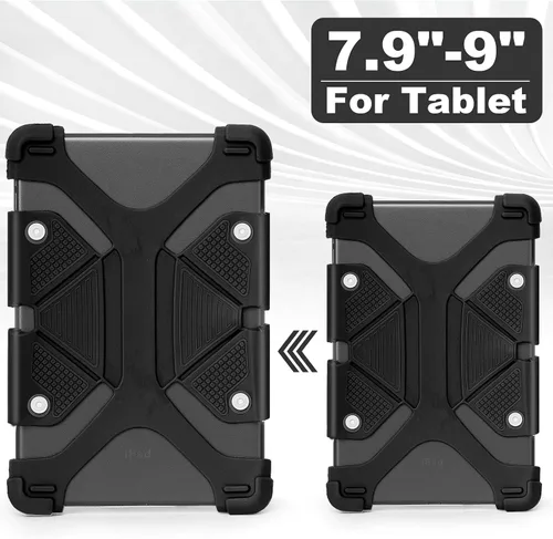 Vista 2 de Funda universal para tablet de 8 pulgadas, funda protectora de silicona de 7.9 a 8.4 pulgadas para Dell Venue 8 7000