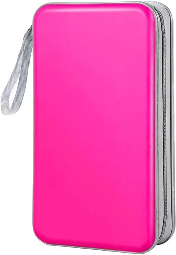 Vista 7 de Funda para CD, capacidad 80, con función atril, para almacenamiento de DVD, VCD y Blu-ray (Blanco)