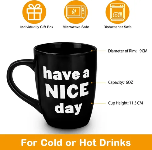 Vista 4 de Likeny Regalos de elefante blanco para adultos, taza de café de 13 OZ, regalos divertidos para mujeres, hombres, esposa, mamá, papá, amigo, regalos