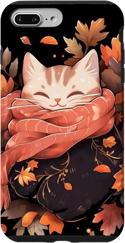 Vista 12 de Funda para iPhone 16 Cat Kitten Otoño Temporada Otoño Hojas Acción de Gracias