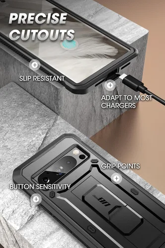 Vista 6 de SUPCASE Funda para Google Pixel 8 Pro 2023 con protector de pantalla