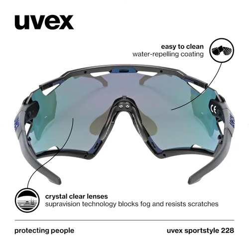Vista 4 de Uvex Uvex Sportstyle 228 - Gafas deportivas unisex (paquete de 1)