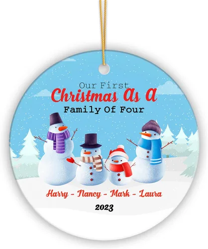 Vista 14 de Adorno personalizado de primera Navidad para bebé con nombre, personaliza la fecha de nacimiento de tu bebé, hora de nacimiento, peso y altura, bebé