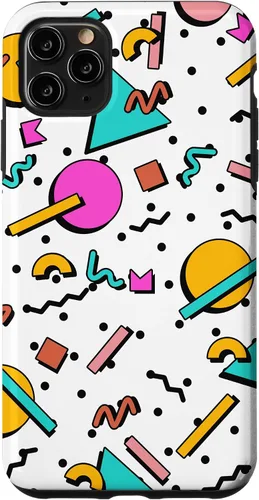 Vista 13 de Vintage Geometría Forma Patrón Retro 80s 90's Nostalgia Case para iPhone 17