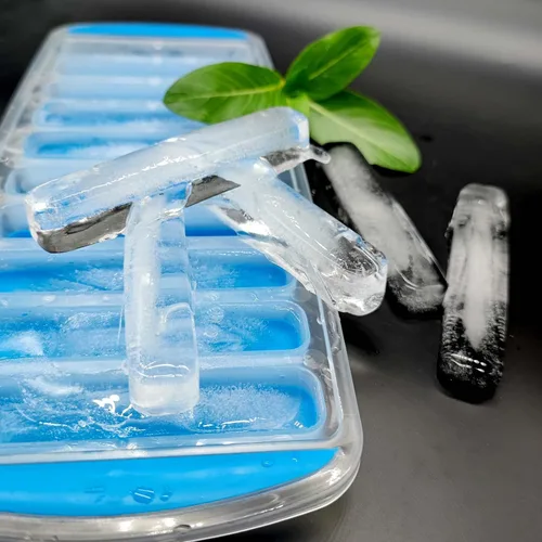 Vista 6 de Medsuo Bandeja para cubitos de hielo para botellas, bandejas para palitos de hielo, de silicona, de fácil liberación, reutilizable, cubo de hielo