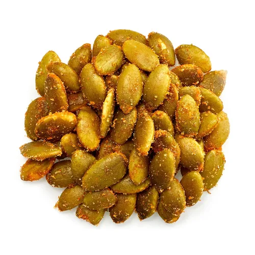Vista 3 de Yupik Semillas de calabaza de búfalo picante, 1 libra, kosher, sin OMG, semillas tostadas, condimento picante, fuente de fibra y proteínas