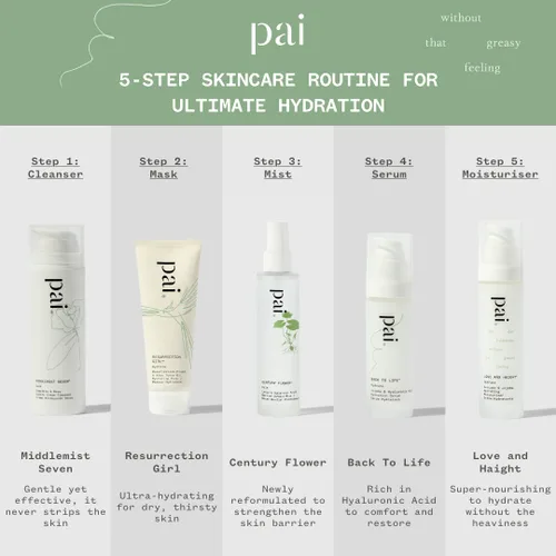 Vista 3 de PAI SKINCARE - Back To Life: Jojoba + Suero de hidratación orgánico de ácido hialurónico Cuidado de la piel natural, vegano y sensible