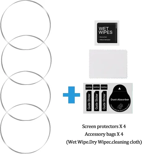 Vista 7 de Protector de pantalla de vidrio templado para Amazfit GTR 4, antiarañazos, antirreflejos, antihuellas, compatible con Amazfit GTR 4