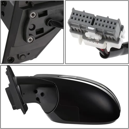 Vista 6 de DNA Motoring OEM-MR-KI1320208 Espejo retrovisor plegable con calefacción eléctrica del lado izquierdo con señal de giro compatible con Sorento