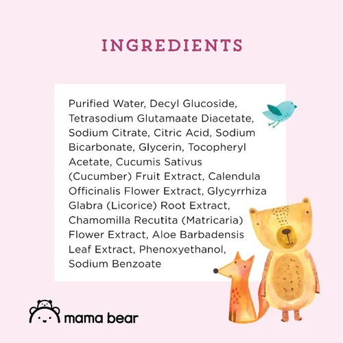 Vista 6 de Marca Amazon – Toallitas Mama Bear 99% de agua para bebé, hipoalergénicas, formuladas sin fragancia, 72