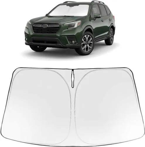Vista 103 de Proadsy Parasol para parabrisas Rivian R1S 2022-2025 2026 de 4 capas plegable, protector de parasol frontal que bloquea los rayos UV, mantiene