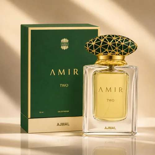 Vista 5 de Ajmal Amir Two EDP para unisex, ámbar almizclado cálido y picante, 1.69 fl oz