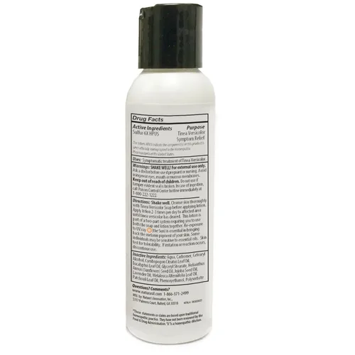 Vista 3 de Naturasil Tinea Versicolor Loción de tratamiento - Loción de azufre Max-Strength 10x para alivio antifúngico de acción rápida Alivia y restaura