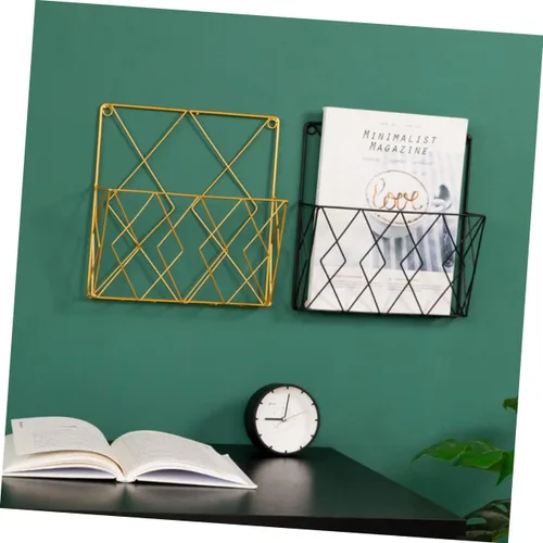 Vista 6 de IMIKEYA Estante de libros montado en la pared para apuestas
