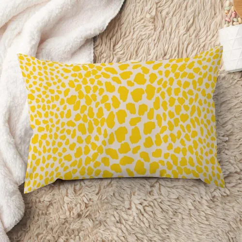 Vista 31 de ArogGeld Funda de almohada de lino azul con estampado de leopardo, diseño de vaca, diseño de animales de granja, color azul marino, guepardo