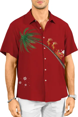 Vista 31 de KYKU Hawaiian Shirt for Men: Tropical Summer Beach Short Sleeve Button Down Shirt with Pocket