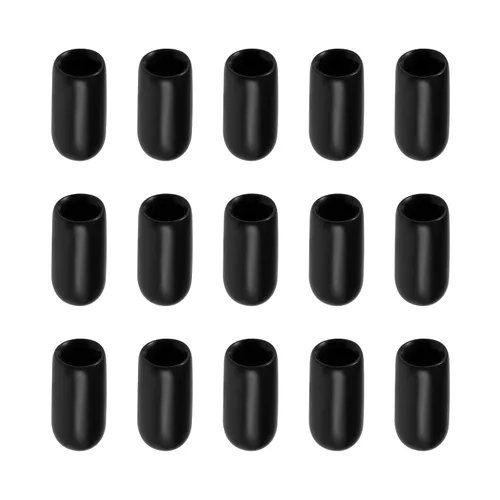 Vista 8 de Tapa protectora de rosca de tornillo, tapas de goma [para tornillo, perno] - 1/2" ID/negro/50pcs