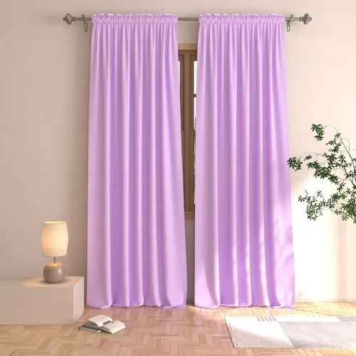 Vista 21 de UPOPO Cortinas beige de 45 pulgadas de largo para oscurecer la habitación, paneles de cortina para ventana, bolsillo para cortinero, cortinas