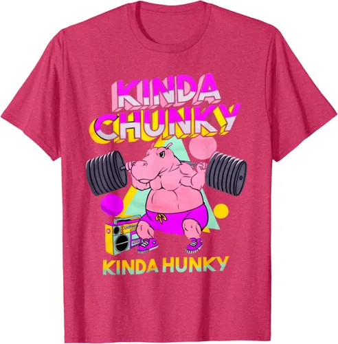 Vista 24 de Kinda Chunky Kinda Hunky, camiseta de gimnasio para culturismo, Negro