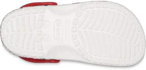 Vista 6 de Crocs Zuecos clásicos unisex para niños, BlancoMulticolor