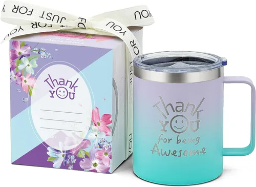 Vista 9 de DLOCCOLD Regalos de agradecimiento para hombres por ser impresionante taza para compañeros de trabajo, día de cumpleaños para mujeres
