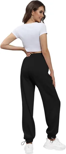 Vista 2 de Aotasely Pants for Women High Waist Straight Leg Sweatpants Pj Pants Jogger Pants Workout Streetwear with Pockets