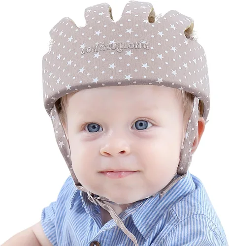 Vista 9 de IULONEE Protector de Cabeza de Bebé Casco de Protección para Bebés Casco de Paseo para Niños Pequeños Gorra Protectora Ajustable para Bebé Casco