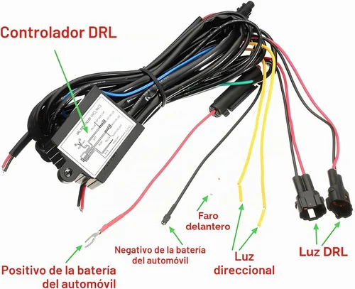 Vista 3 de iJDMTOY, relé de caja de módulo de controlador de prendido/apagado de luz LED de día universal, 1 unidad