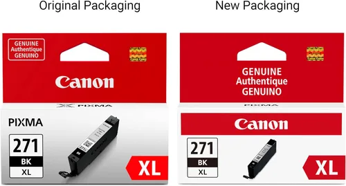 Vista 4 de Canon CLI-271XL Depósito de tinta negra genuino, compatible con impresoras MG6820, MG6821, MG6822, MG5720, MG5721, MG5722, MG7720, TS5020, TS6020