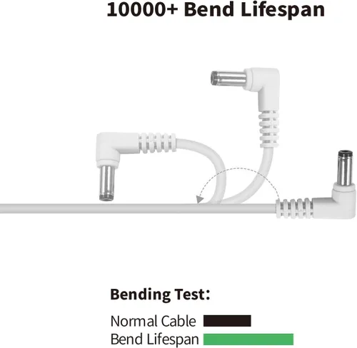 Vista 8 de Tonton Cargador de 5 V y 6.6 pies para monitor de cámara HelloBaby HB6550, HB65, HB50, HB40, HB6250, adaptador de cable de alimentación para monitor