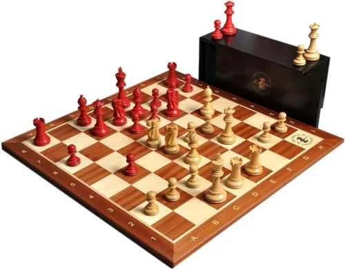 Vista 11 de The Library Grandmaster Juego de ajedrez, caja y combinación de tablero