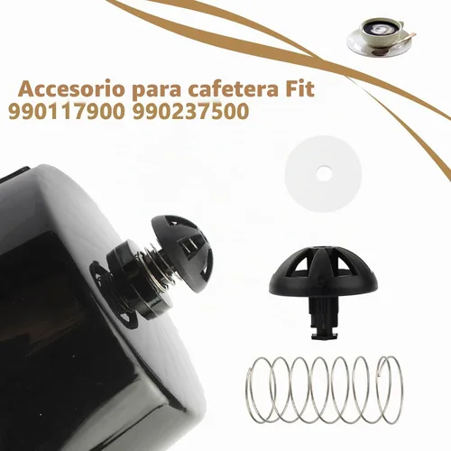 Vista 5 de Paquete de 2 kits de tapones de repuesto para cesta de café con resorte